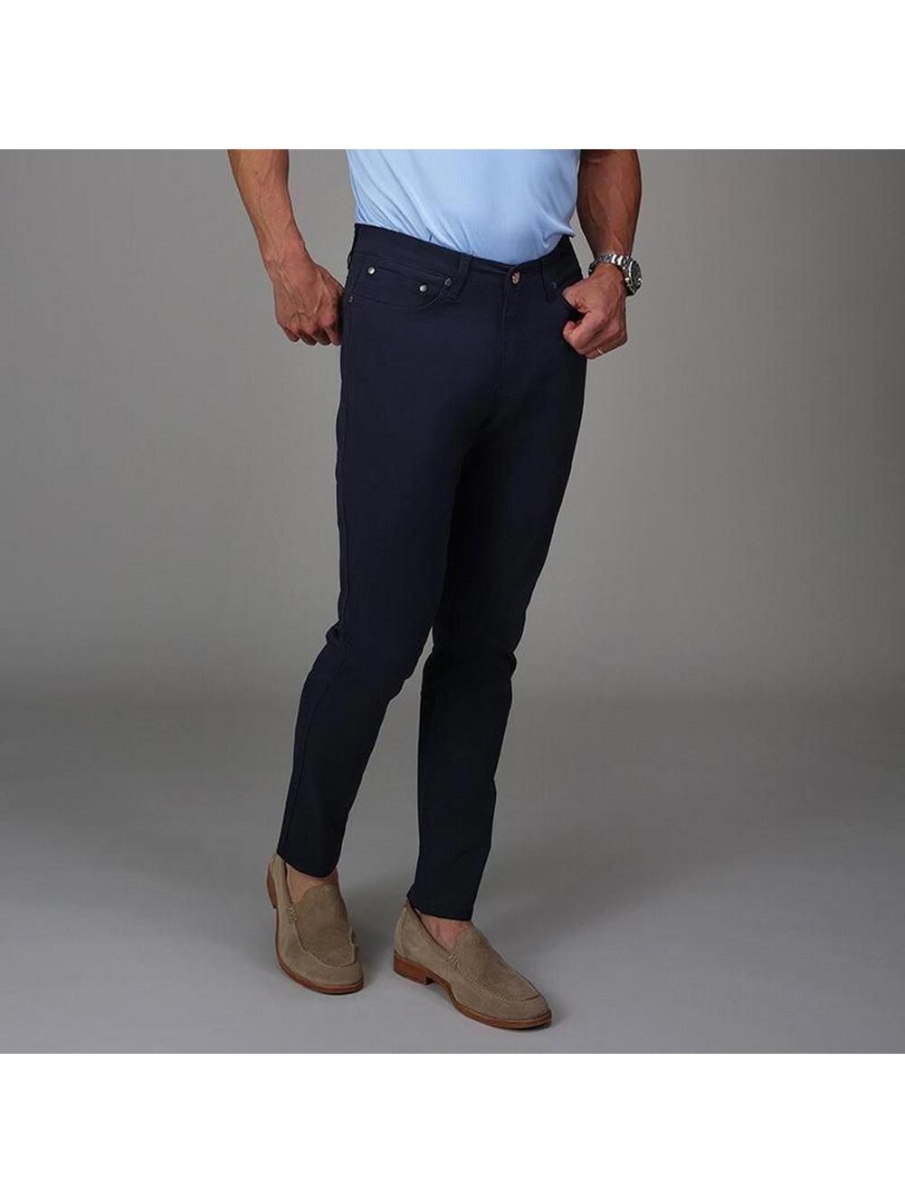 Collars & Co. NWT CEO Chino Five Pocket Cotton Stretch Pants - Size W34/L34 - Picture 3 of 5